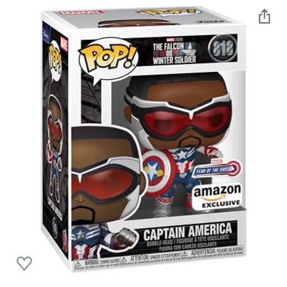 Funko Pop: Falcon and The Winter Soldier - Capatain America, Amazon Exclusive - Picture 1 of 2